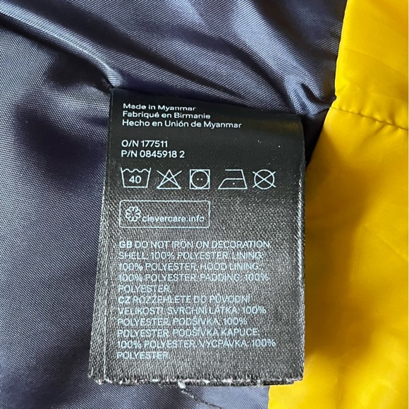 H&M Puffer Vest Ochre Yellow Kids Toddler Size 2-4 Years - Picture 10 of 10